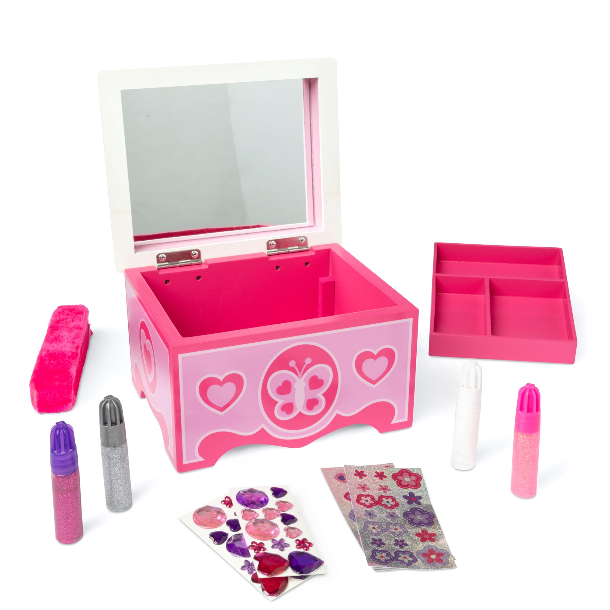Amazon.com: Melissa & Doug Created by Me! Jewelry Box Wooden Craft