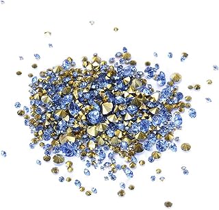 1000 piezas de tamaños mixtos y muchos colores para elegir diamantes de imitación de resina s para hacer joyería suministros de bricolaje-05 azul Lihgt
