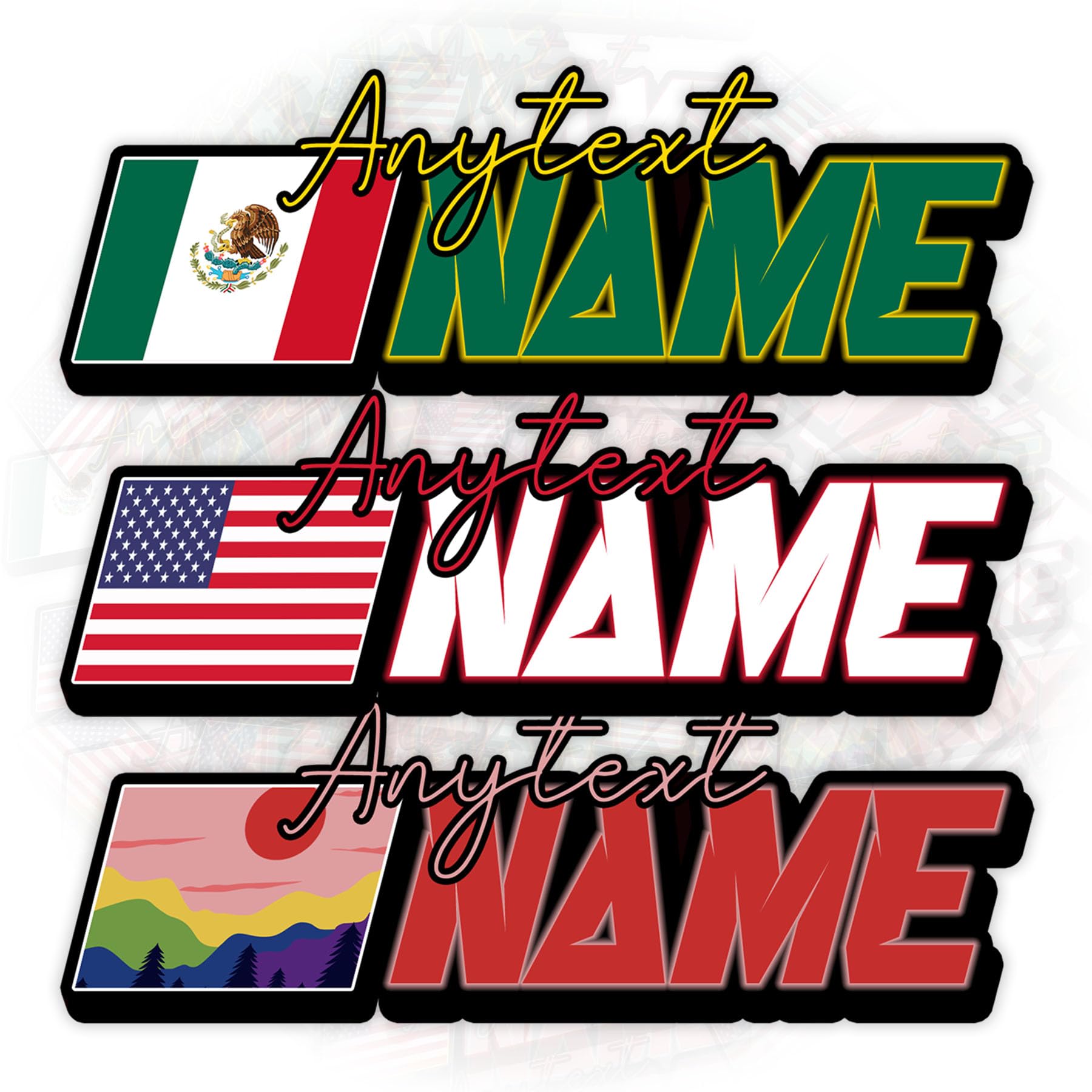 Custom Racing Number Name Sticker – Personalized Motorsports Decal for Helmet Car Bike Kart Dirt Bike Water Bottle Laptop – Waterproof Vinyl, Easy to