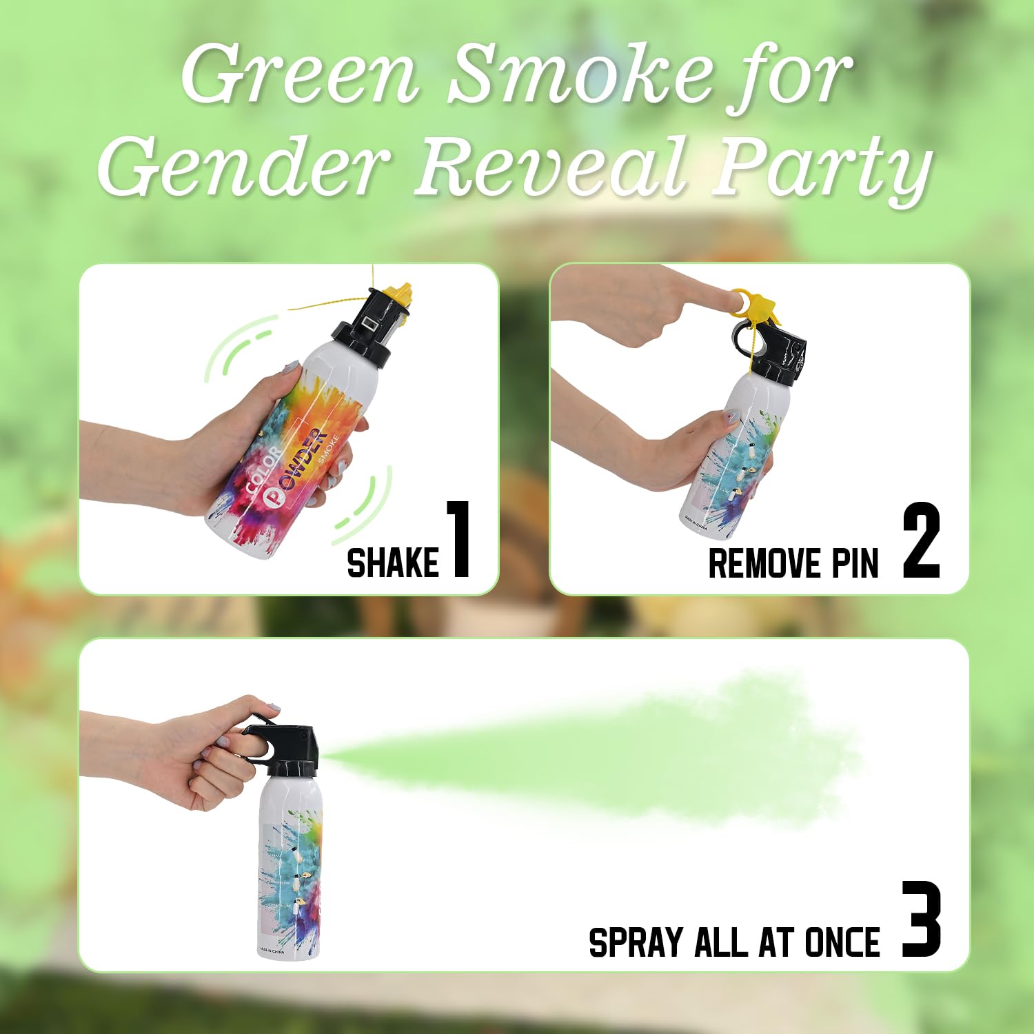 Amazon.com: Colorful Corn Powder 2Pack Smoke Fire Extinguisher Gender Reveal Smoke with Power for Party Green Powder Smoke Colored Powder for Boy or Girl Birthday Wedding Baby Shower Color Run Party Supplies : Amazon.com: Colorful Corn Powder 2Pack Smoke Fire Extinguisher Gender Reveal Smoke with Power for Party Green Powder Smoke Colored Powder for Boy or Girl Birthday Wedding Baby Shower Color Run Party Supplies :