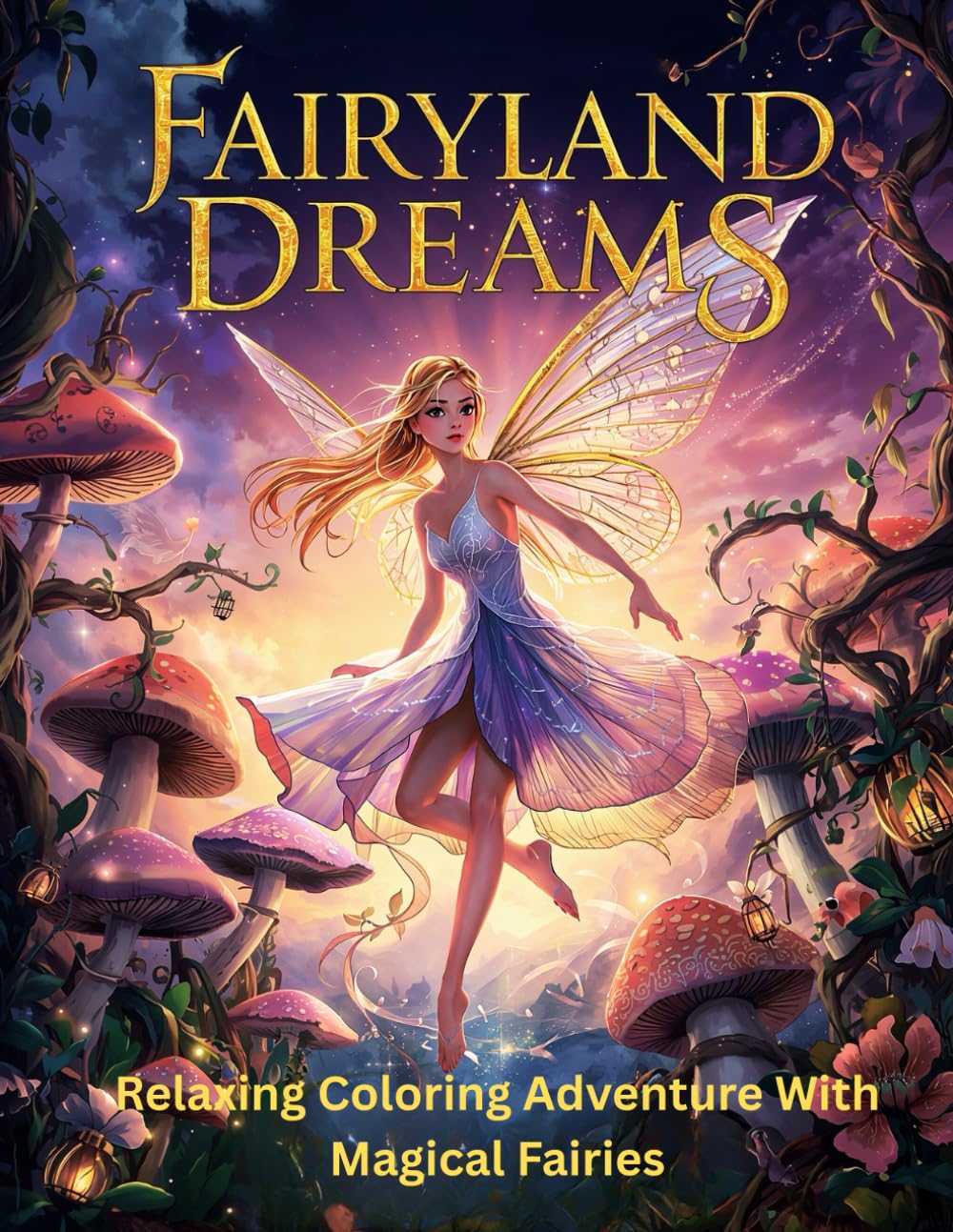 Fairyland Dreams: A Relaxing Coloring Adventure with Magical Fairies
