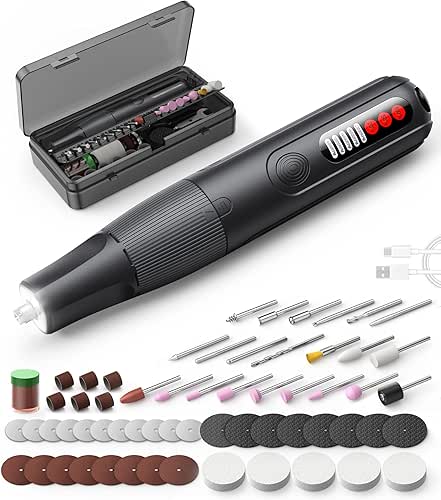 Cordless Rotary Tool, 8V Multi Tool with Auto-Lock Chuck &