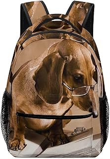 Bassotto Professore Libro Del Computer Portatile Zaino borsa a tracolla Casual Daypack Per Viaggi Lavoro Scuola