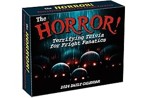 The Horror! 2024 Boxed Daily Desk Calendar: Daily Dose of Spine-Tingling Trivia...
