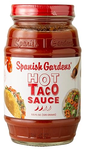 Spanish Gardens Salsa de tacos Una noche de tacos imprescindible! Salsa de tacos calientes para auténtica comida mexicana y antojos Tex Mex Receta