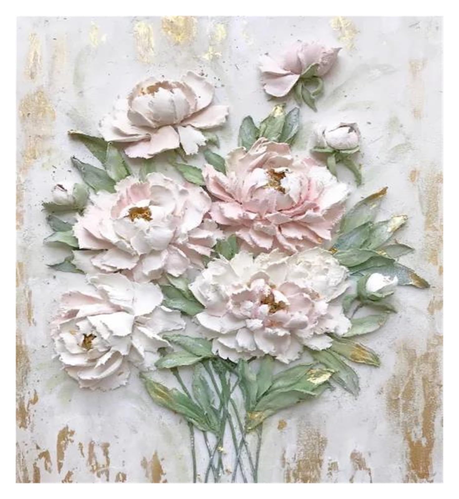 Toile affiche peinture bleu poudre chic pour decoration salon nordique moderne