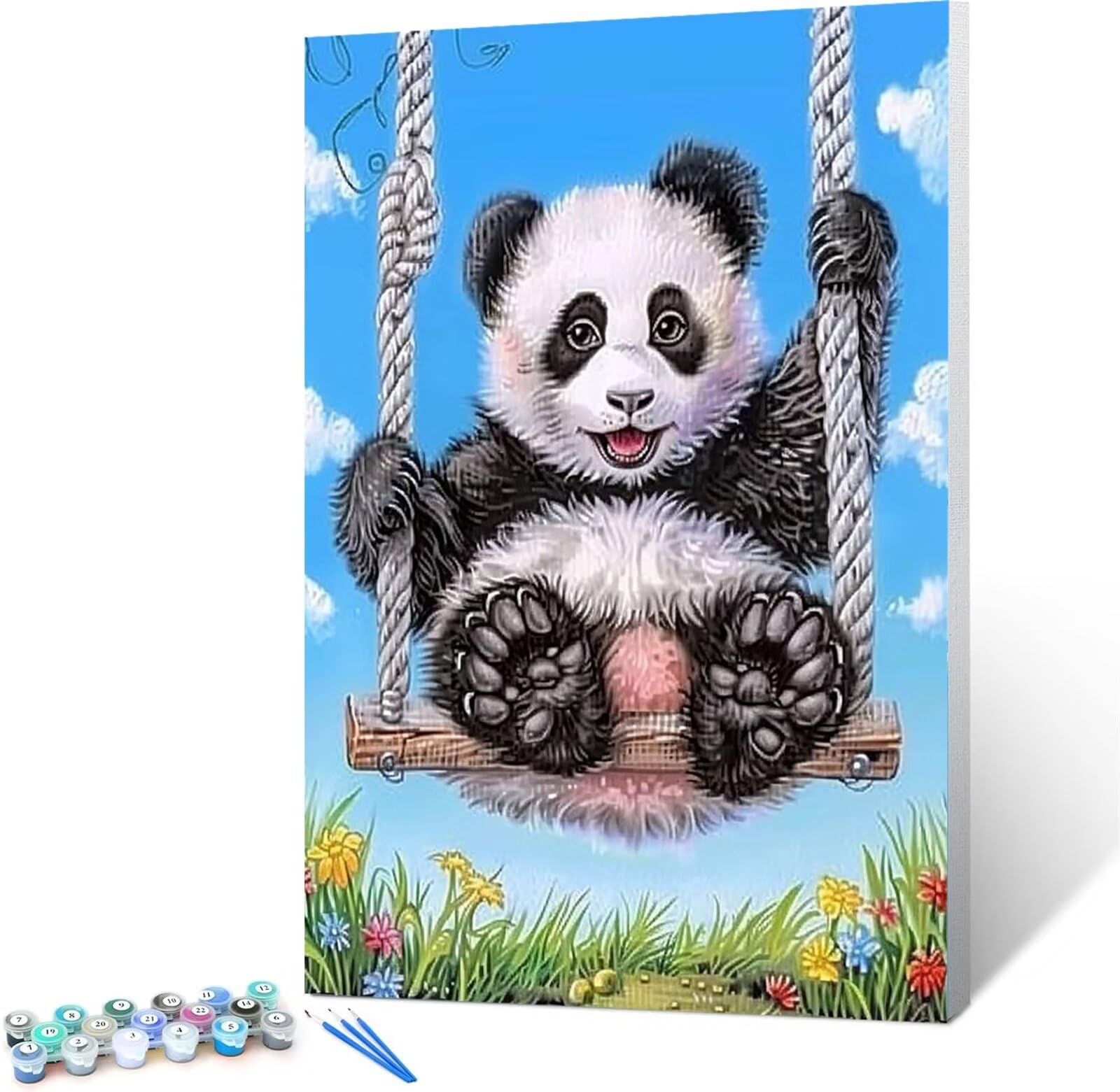 Amazon.com: Peepezo Panda Paint by Numbers for Adults Beginner
