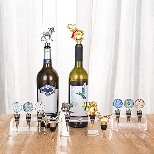 Miniatura 6 de Tapón decorativo para botella de vino de perro salchicha, tapón de vino para regalo, bonito tapón de vino, accesorios únicos para vino