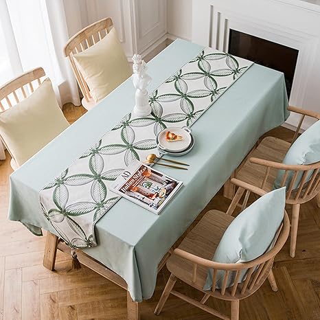 Amazon テーブル ランナー 食卓 幾何 おしゃれ テーブル センター 33 2cm テーブルランナー センタークロス 北欧 モダン 和風柄 テーブル クロス ランチョン マット センター タッセル付き 花瓶敷き テレビ棚 靴棚 カラー 冷蔵庫 テーブルランナー オンライン通販