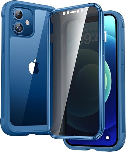 Miniatura 14 de Diaclara Funda magnética diseñada para iPhone Air, protector de pantalla de cuerpo completo, compatible con MagSafe, funda militar a prueba de Azul