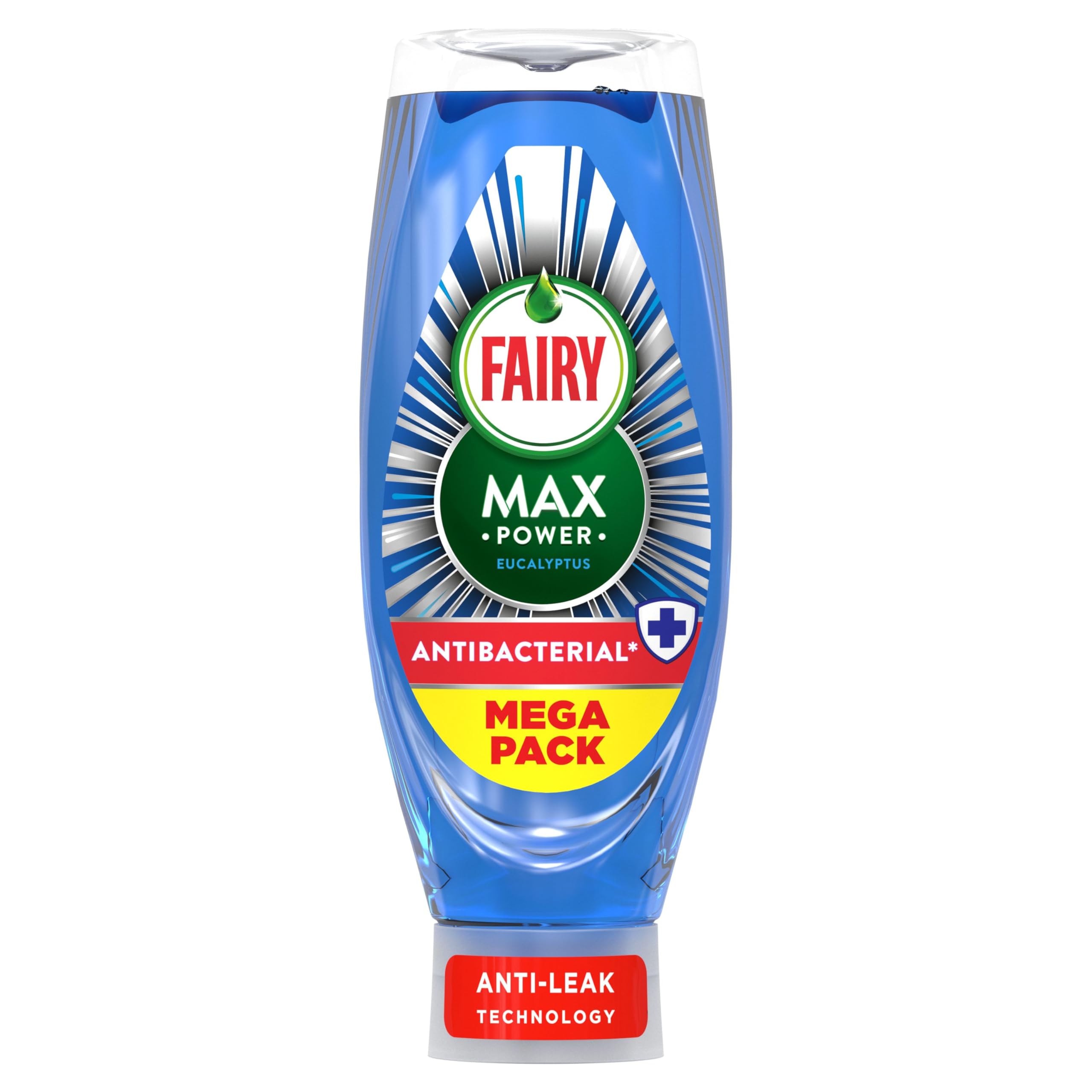Fairy Max Power Washing Up Liquid Antibacterial 730ML, Easy and Effortless Cleaning, Even On Your Greasiest Pots and Pans