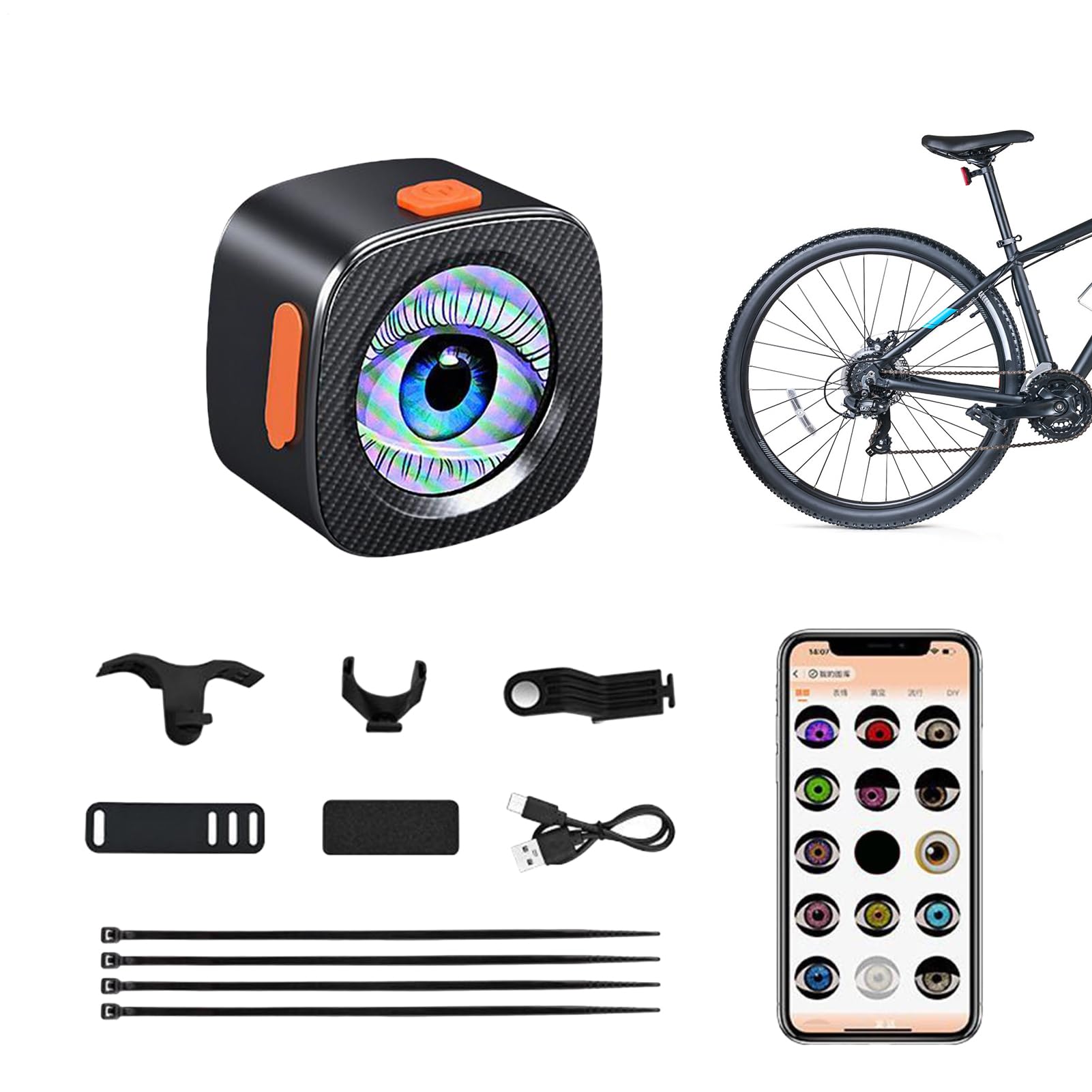 Feu arrière pour vélo - Lumières de vélo rechargeables - Lampe LED brillante imperméable pour cyclisme urbain et extérieur - Pour vélo et trottinette