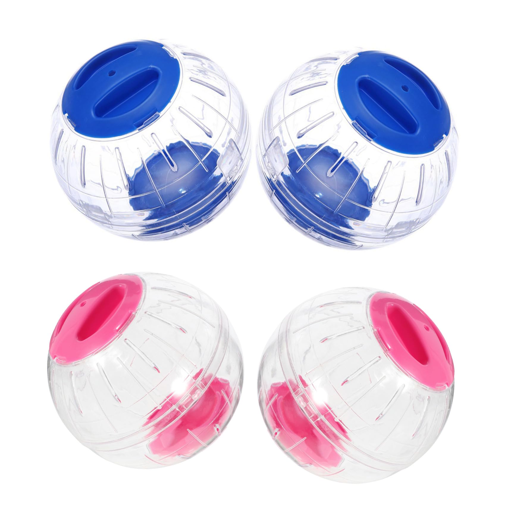 BESPORTBLE Boule de Course pour Hamster Transparente, Lot de 4, Plastique