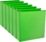 CIXILDTS 1-Inch Binder, Standard 3 Ring Binder Fit Letter Size Paper, Presentation View Binders, 6 Packs, Assorted (Purple)