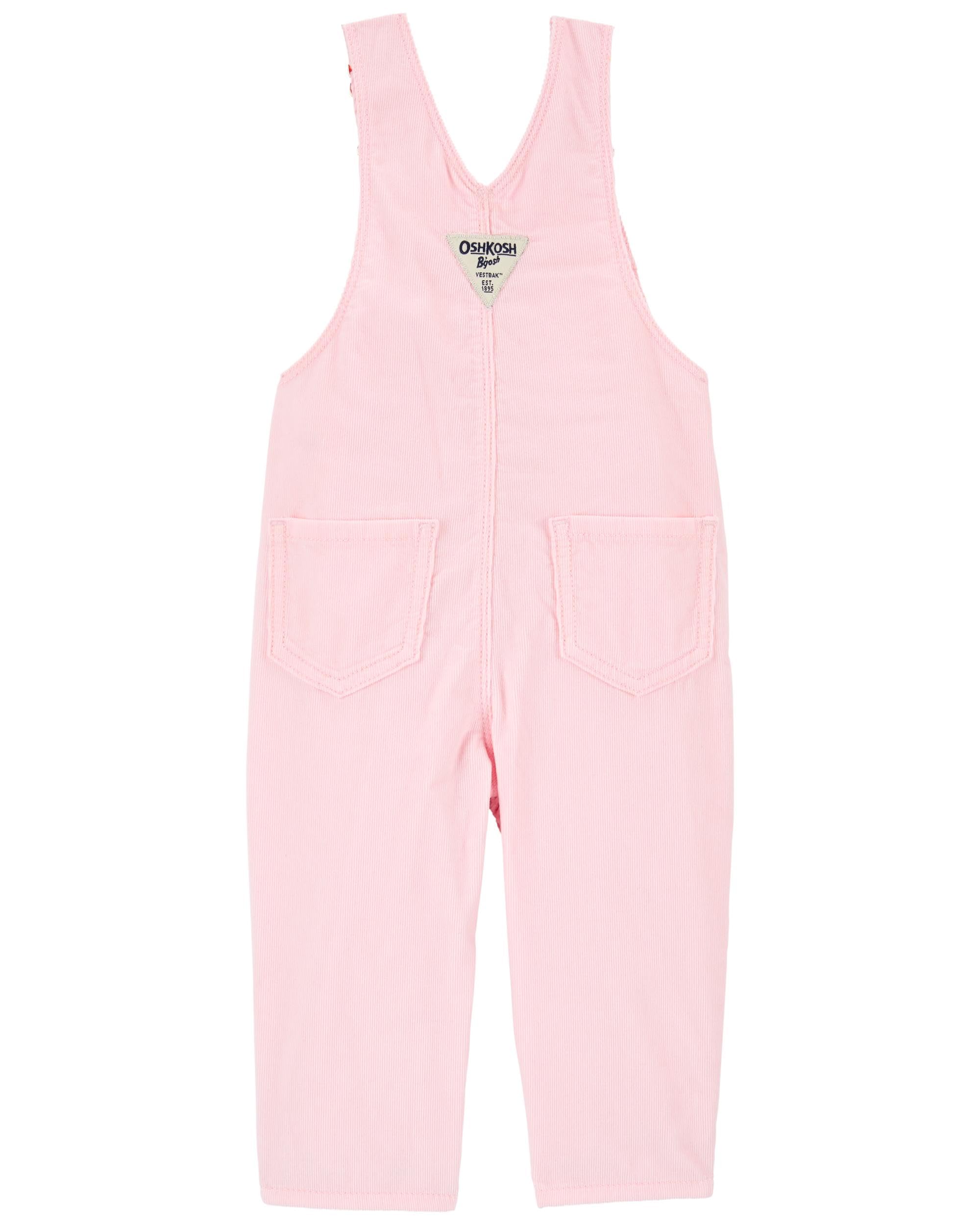 OshKosh B'Gosh Baby Girl World's Best Overalls, Pink, 6M