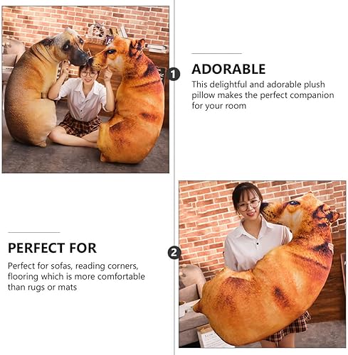 Miniatura 6 de Toyvian Decoración para el hogar Decoración del hogar Girasol Almohada grande para abrazar Perro Almohada de felpa Perro Abrazar Peluche Grande