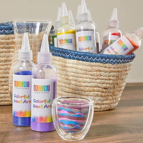 Miniatura 2 de Bright Creations Botellas de arena de colores, colores arcoíris (0.33 libras, paquete de 10)
