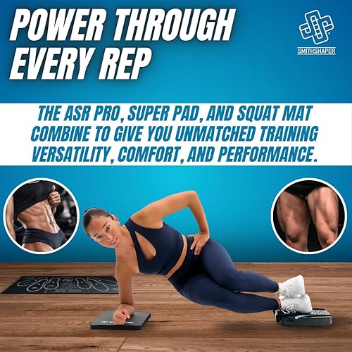 Miniatura 5 de PRO Ab Squat Roller Dual Mat Bundle (PRO ASR con una alfombrilla para sentadillas y una súper almohadilla)