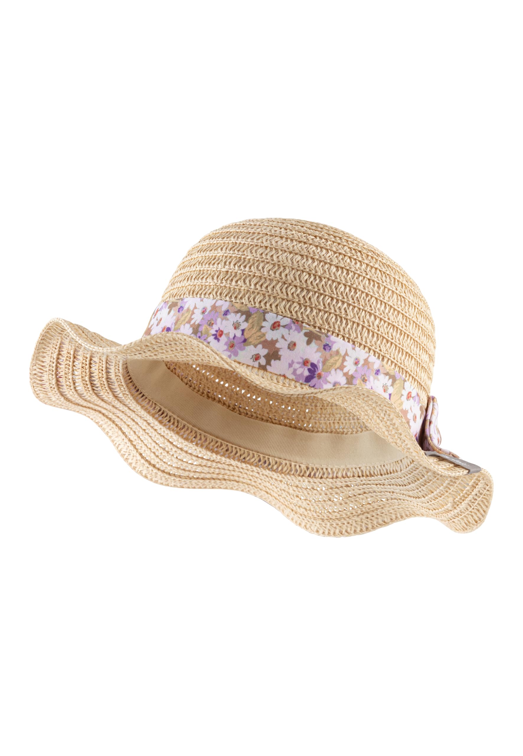 Sterntaler Mädchen Hut Strohhut Wellenrand