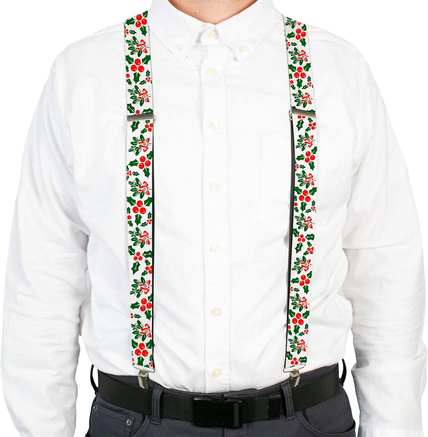 Buckle-Down Suspender - Mistletoe Accessory, Mistletoe