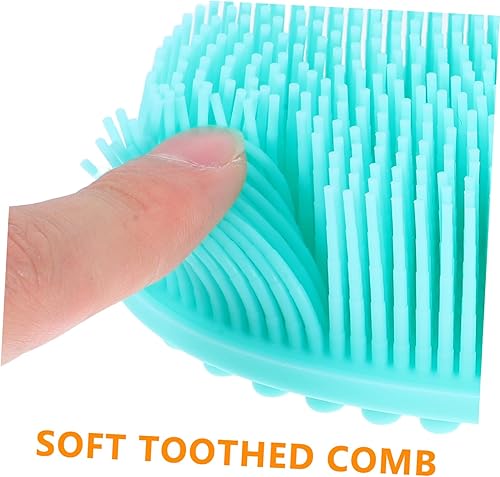 Miniatura 7 de Cepillo suave para masaje corporal y cuero cabelludo para limpieza de la piel, diseño ergonómico para autolimpieza, desarrollo sensorial, material