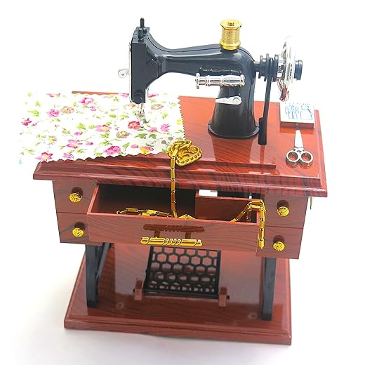 Sewing Machine jewelry music boxes, wonderful gift for collection, fashion designer, grandma's birthday, mom's birthday, mothers day.