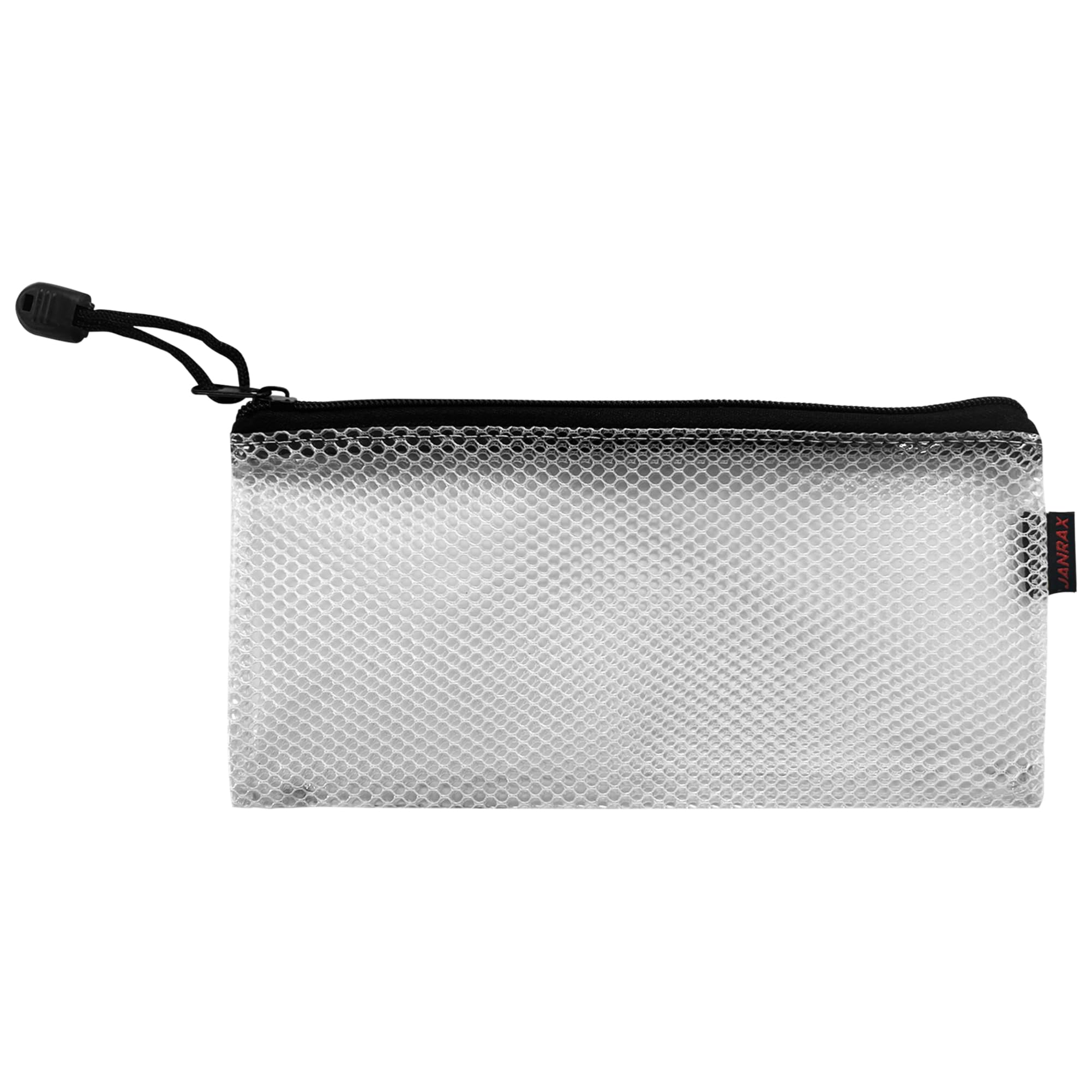 Pack of 12 Premium DL Black Zip Mesh Bags by Janrax — image 1