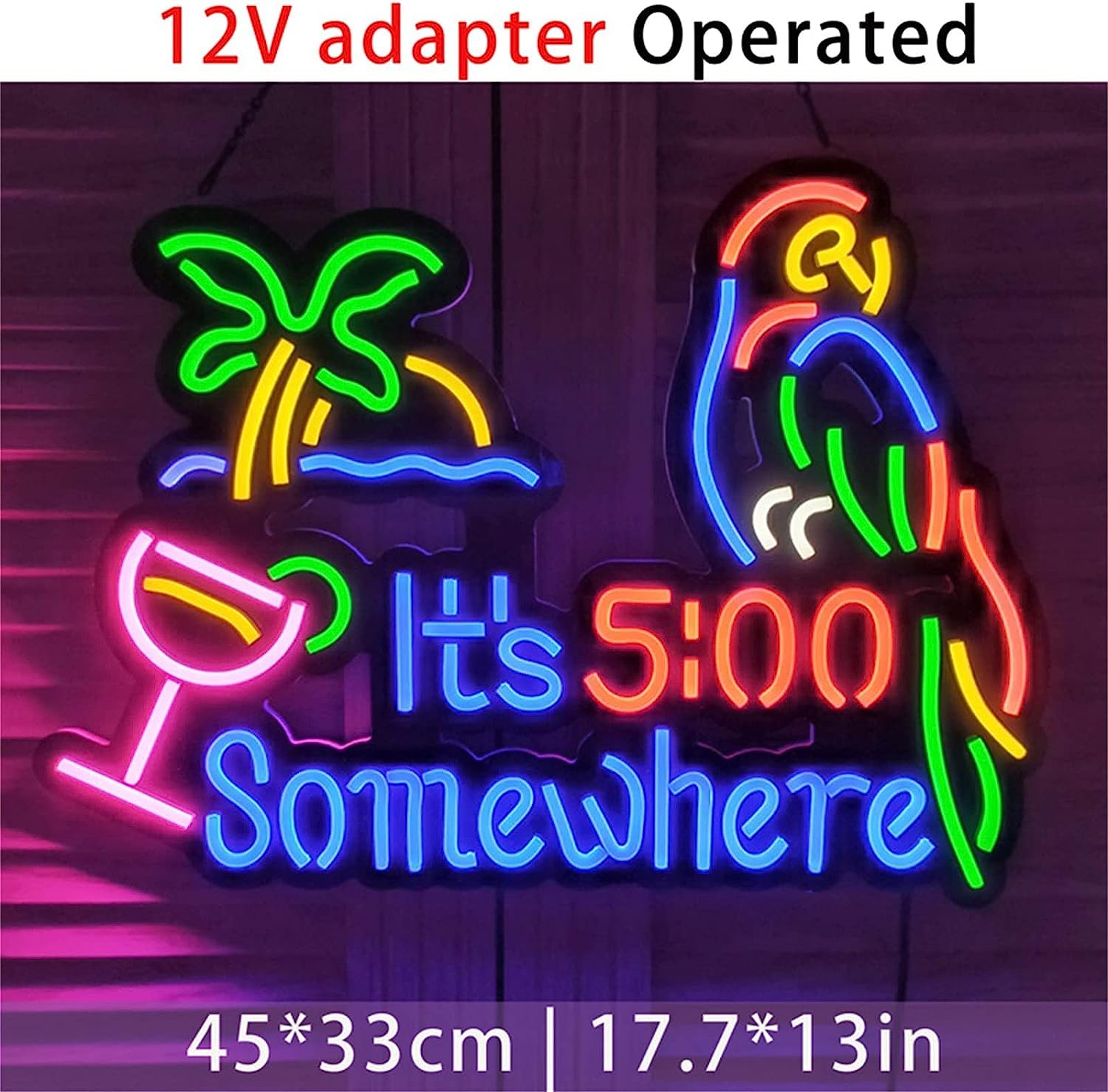Insegne Luminose Insegna al Neon Personalizzabile a LED, luci notturne Insegna di Illuminazione Luminosa, 45X33 cm