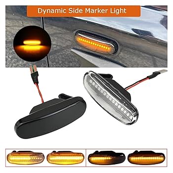 CITALL 2 Pin 2pcs Fender Turn Signal Side Marker Lamp Light For Toyota Land Cruiser 80 1990 1997
