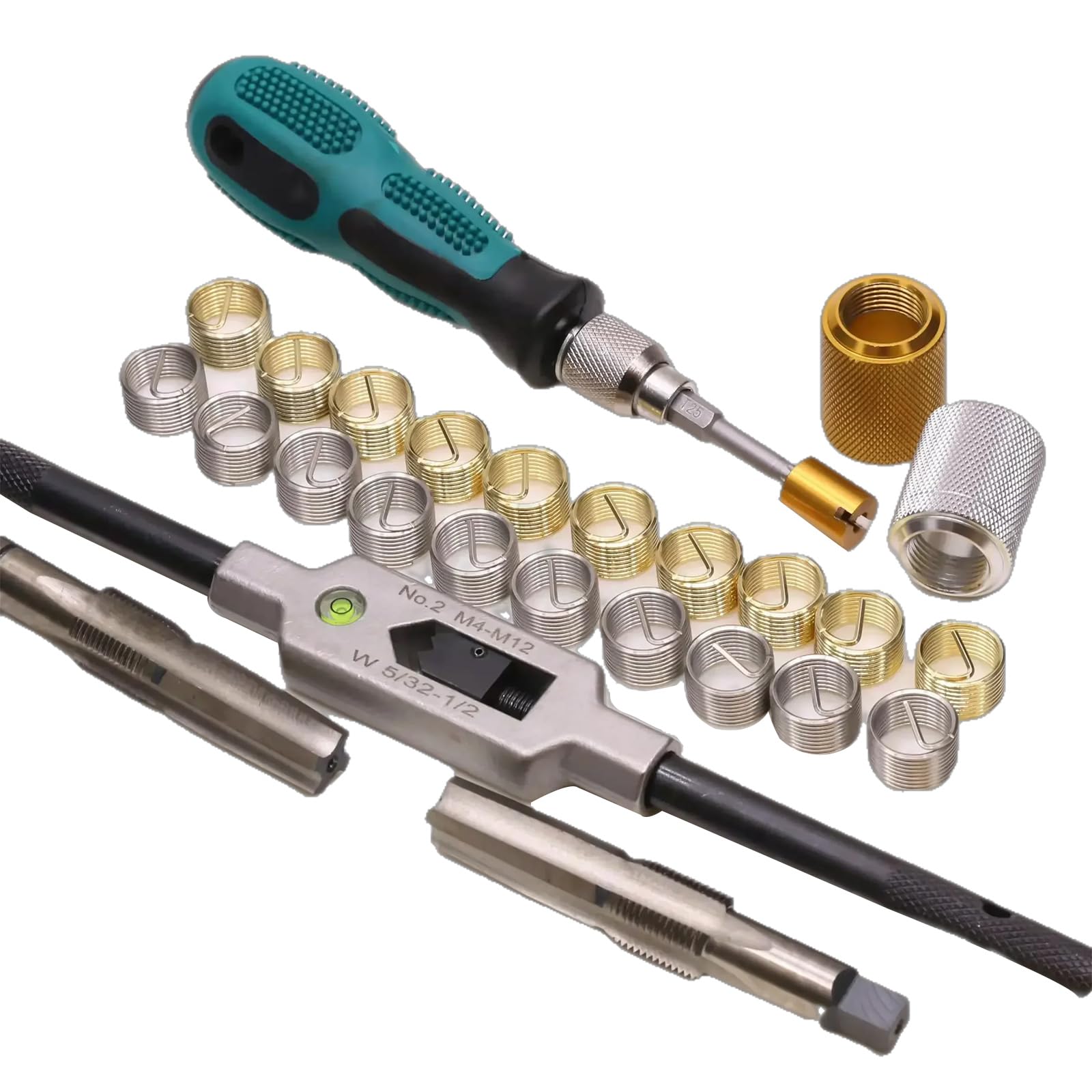 Specialookbmc Set Repair Thread9/16 inch Bicycle Thread Tapping Device Cycle Crank Saver Kit Pedal Thread Repair Tap Universal Thread Tool