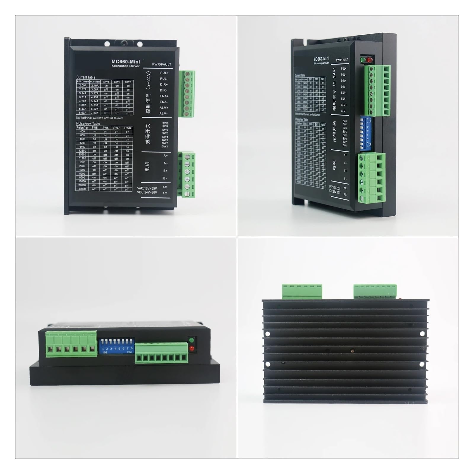 Controlador Paso a Paso Controlador de Motor Paso a Paso MC660-MINI 6A AC20-40V