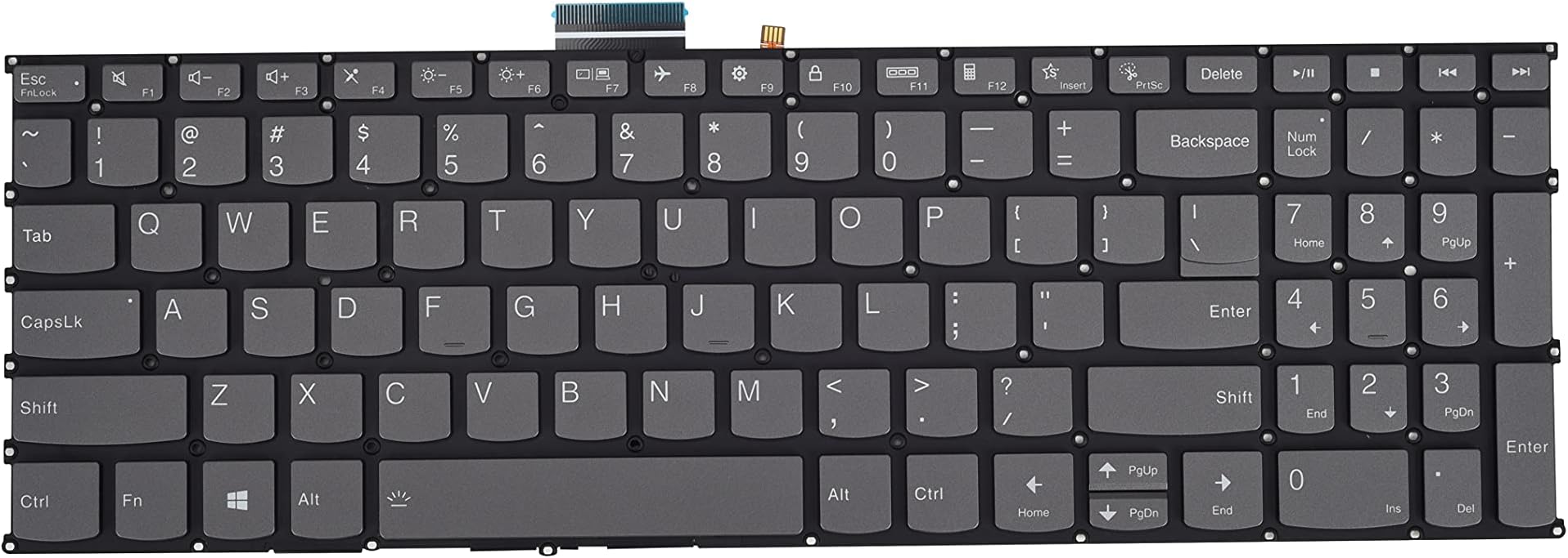 Replacement Keyboard Compatible with Lenovo ideapad 5-15IIL05 5-15ARE05 5-15ITL05 5-15ALC05 Series Laptop with Backlit US Layout