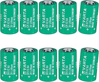 / 10-Pack / 3V CR1/2AA Battery for VARTA CR1/2AA Series Battery, 950mAh Non-Rechargeable Lithium Battery