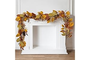 Anna's Whimsy 6.8FT Thanksgiving Garland: Fall Garland with Pumpkins and Pine Cones
