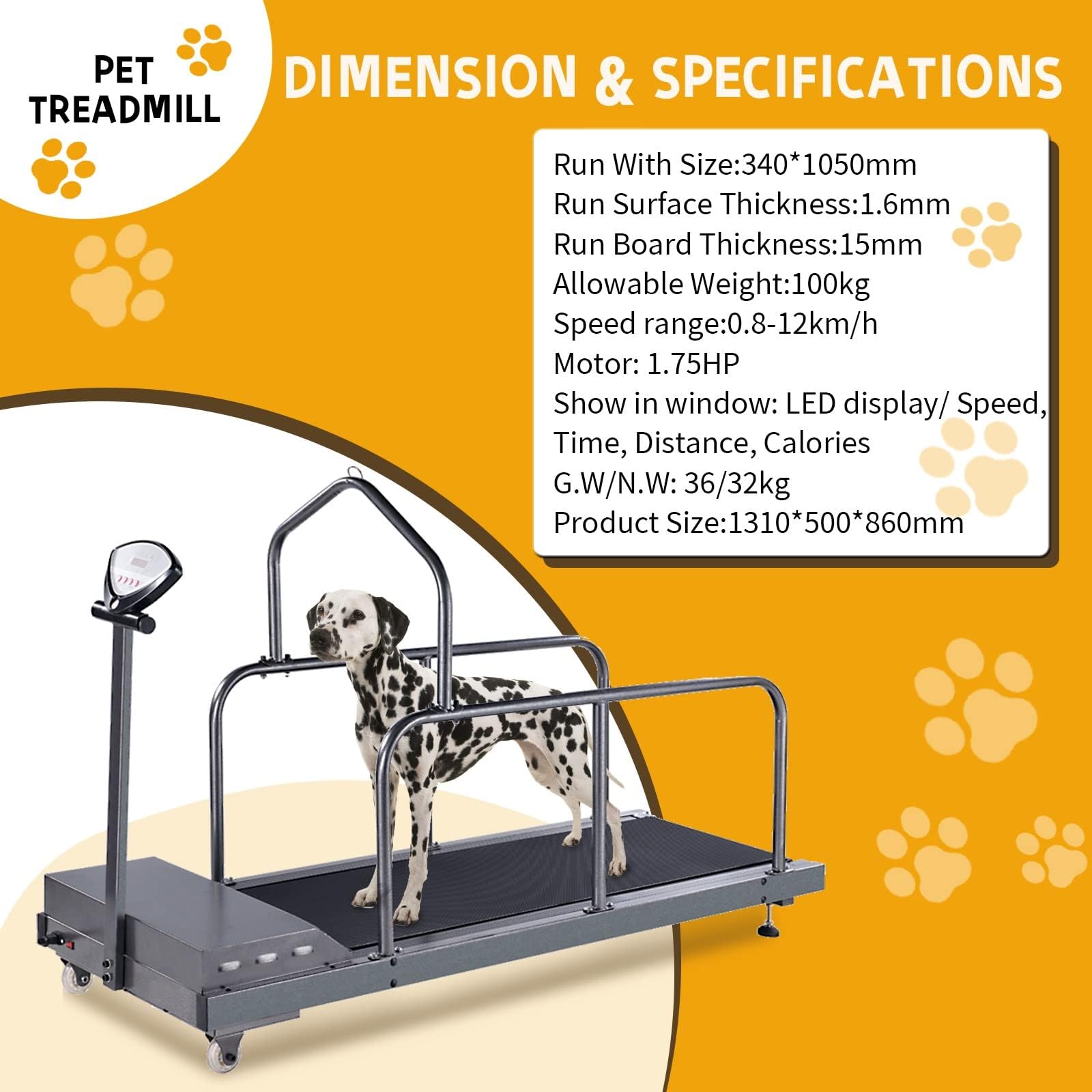 Cinta De Correr para Perros Grandes Y Medianos, Máquina para Correr para Perros, Equipo De Ejercicio, Máquina para Correr para Perros Pequeños Y Medianos, Cinta De Correr para Interiores,C200