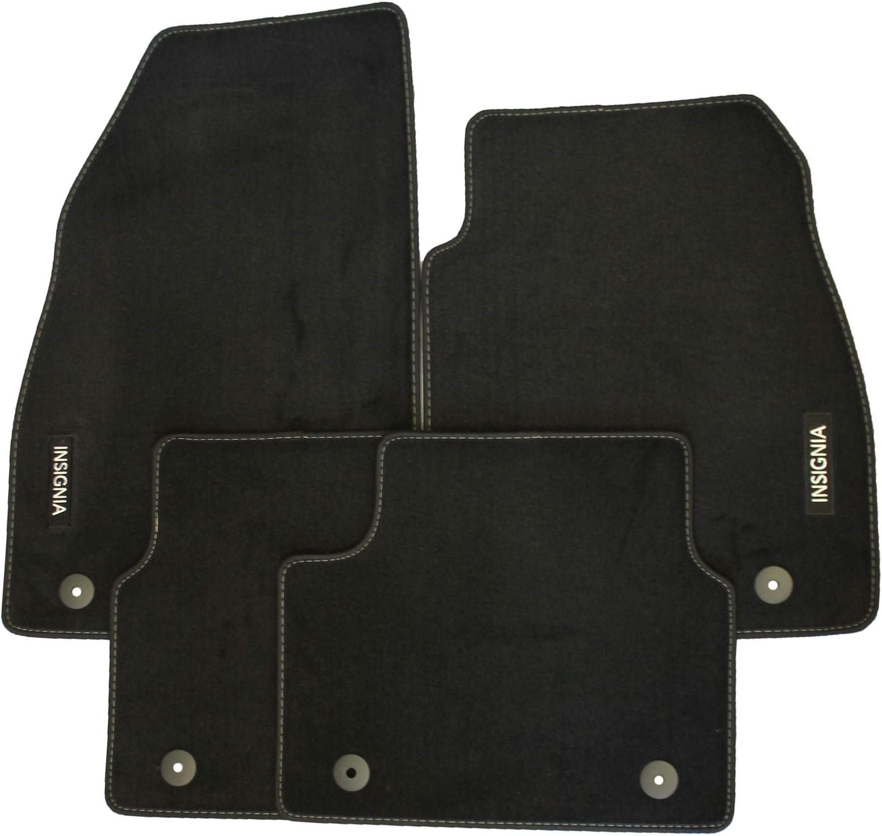Genuine Vauxhall Insignia A Carpet Footwell Mats Tailored Fitted Black Set of 4 Official Vauxhall Insignia A 2014 - 2017 (All Models) Velour Mats