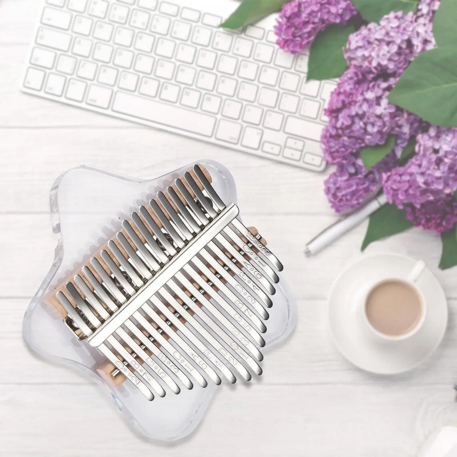 Kalimba Principiantes Kalimba Acrílica De 17 Teclas Para Principiantes Adultos