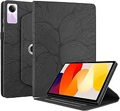 Succtopy Case for Xiaomi Redmi Pad SE 11 Inch 2023 Case Stand 360 Degree Rotating PU Leather Protective Cover with Pencil Holder for Redmi Pad SE 2023 Case Black