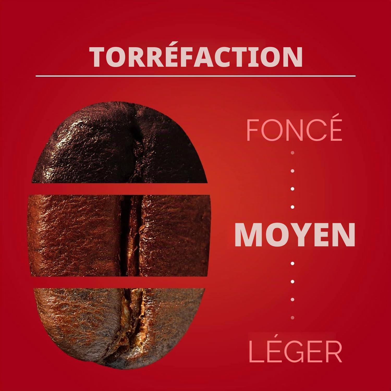Lavazza Qualità Rossa Lot de 4 paquets de 1 kg de café en grains