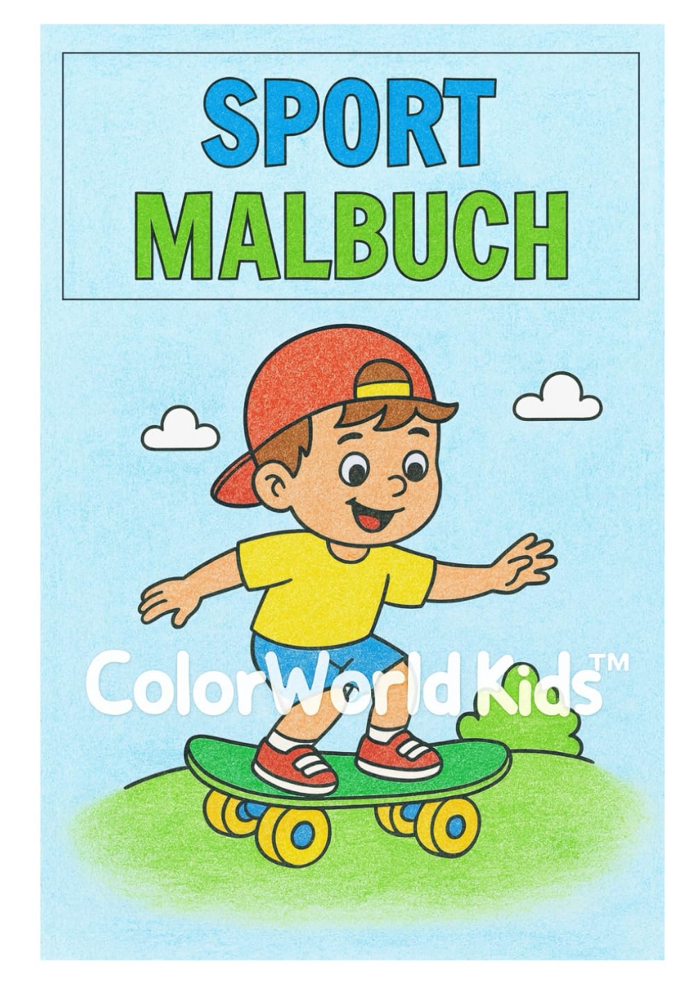 ColorWorld Kids™ – Sport Malbuch (Jungen): 25 einfache und liebevoll gestaltete Ausmalbilder für Kinder von 3–8 Jahren – perfekt für kreative Momente ... Thema SPORT (ColorWorld Kids™ - Malbücher)