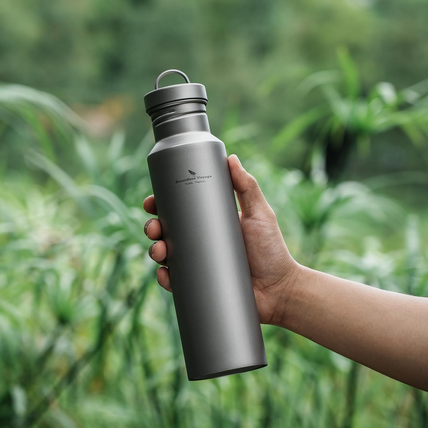 Boundless Voyage Outdoor 750ml Titanium Sports Bottle with Lid Flask Wide Mouth Water Bottle Canteen Drinking Bottle for Camping Cycling Hiking 6 711HszZpV8L. AC SL1500
