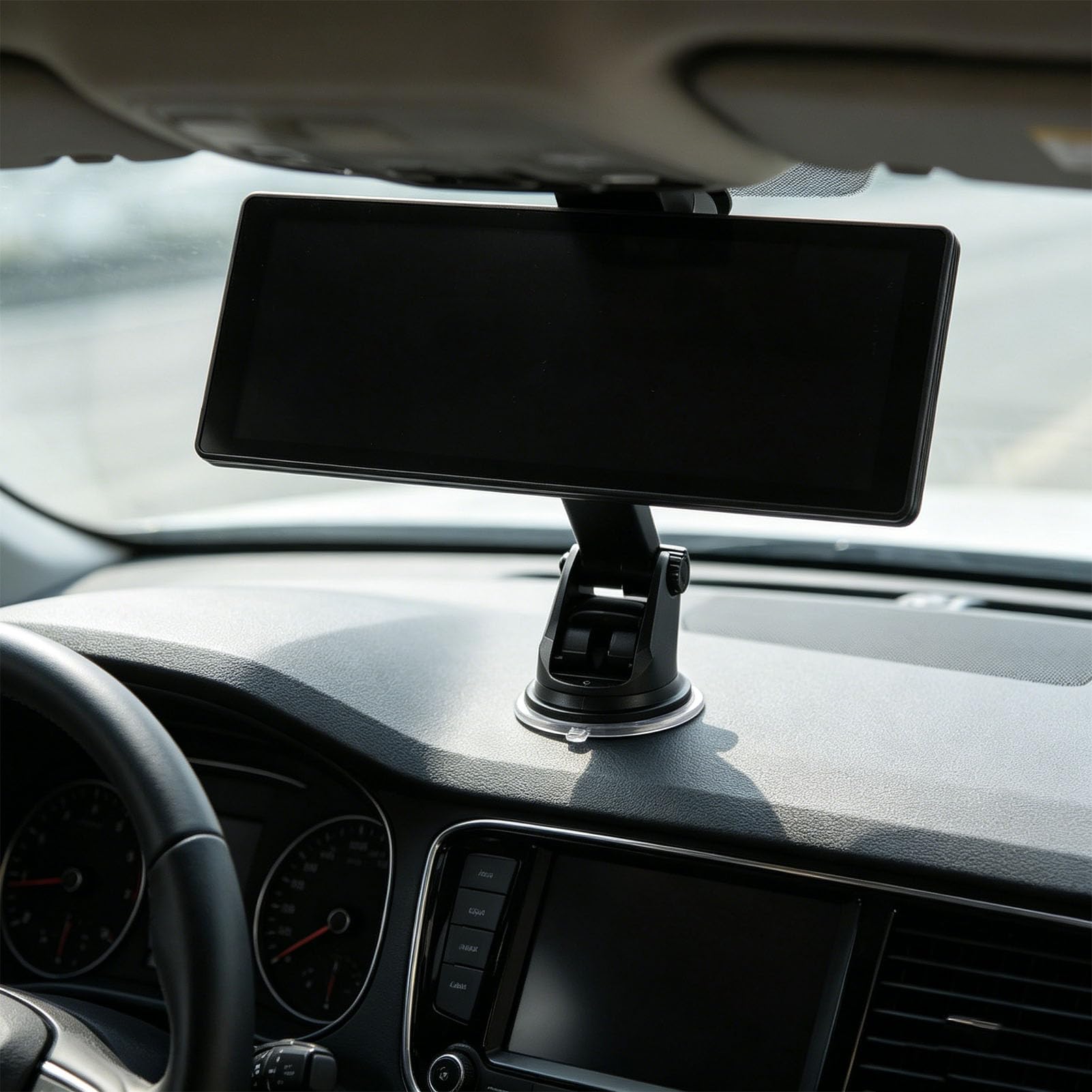 Pantalla Táctil de 10,2 Pulgadas, Inalámbrico y Auto Estéreo Portátil para Coche con Bluetooth 5.0 Navegación GPS Control de Voz Mirror Link, para Vehículos (Soporte de Ventosa)