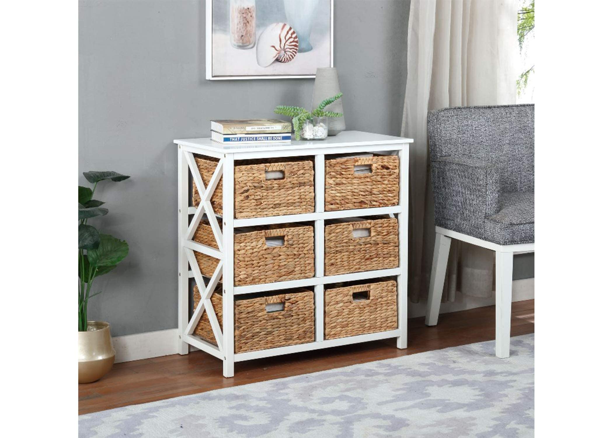 Amazon.com: eHemco 3 Tier X-Side End Storage Cabinet, table