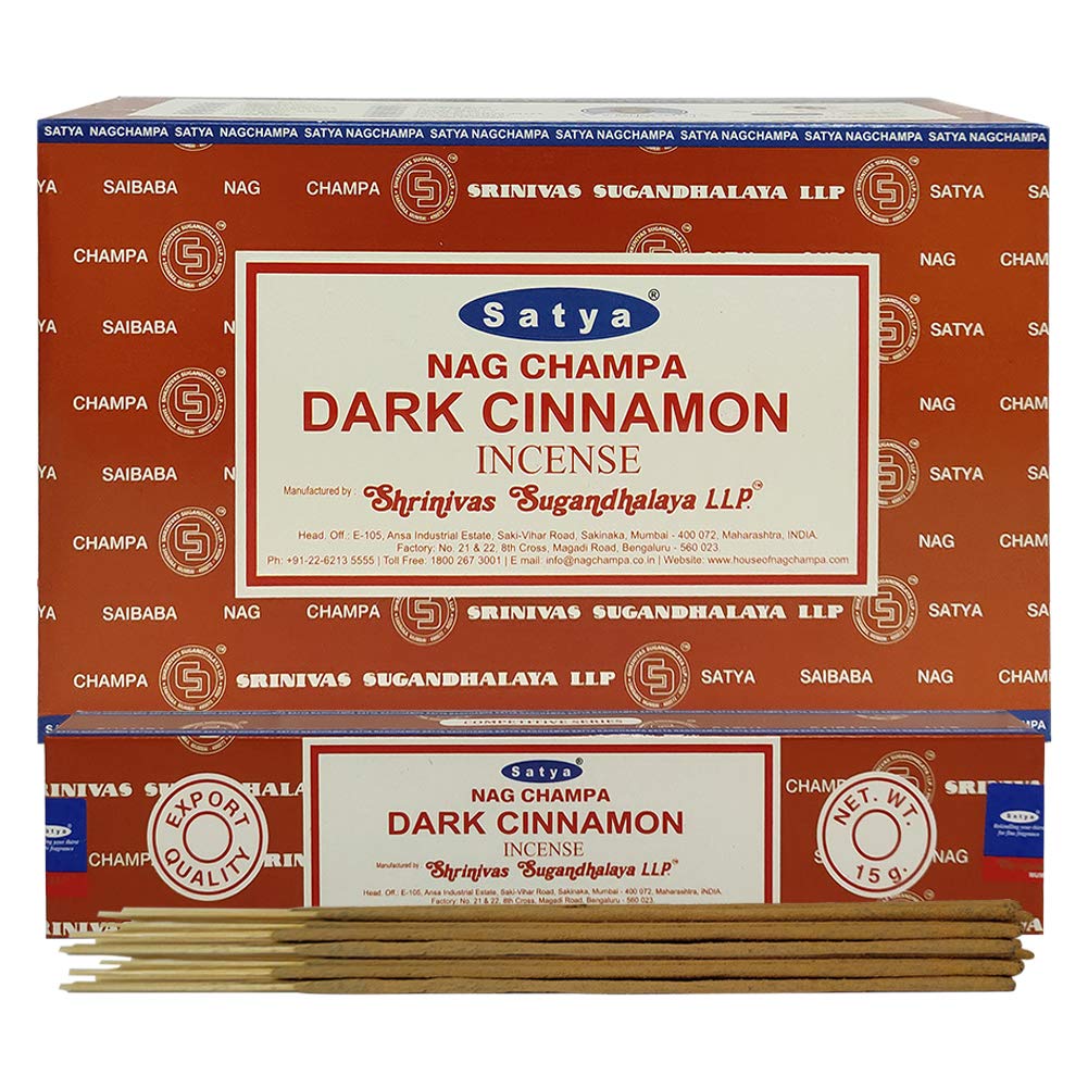 Dark Cinnamon Incense Sticks and Incense Stick Holder Bundle Insense