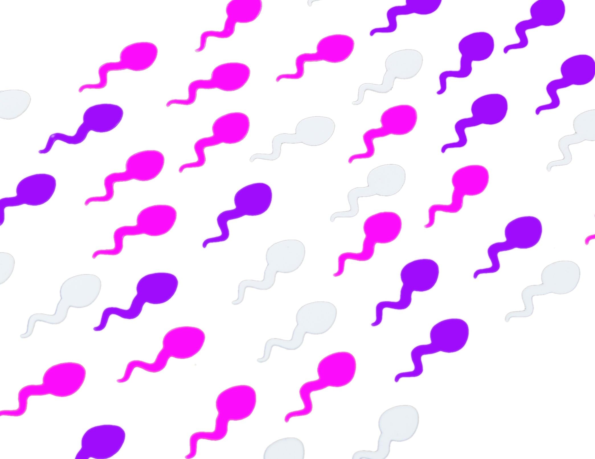 ROFLmart Party Sperm Confetti For Bachelorette Decorations And Vasectomy Parties Two Pack