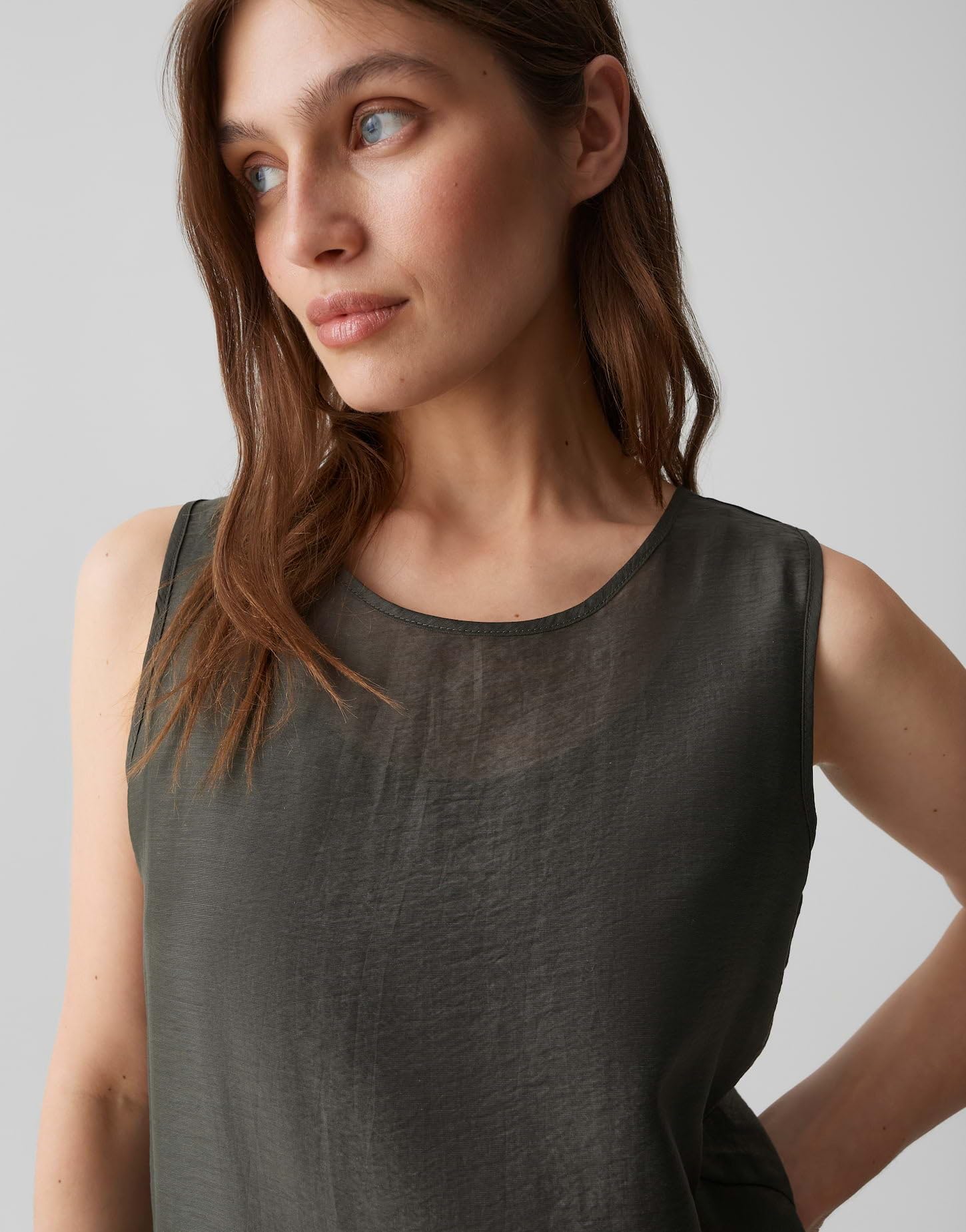 OPUS Damen Midikleid | Zart fließendes Midi Kleid im Lagen Look
