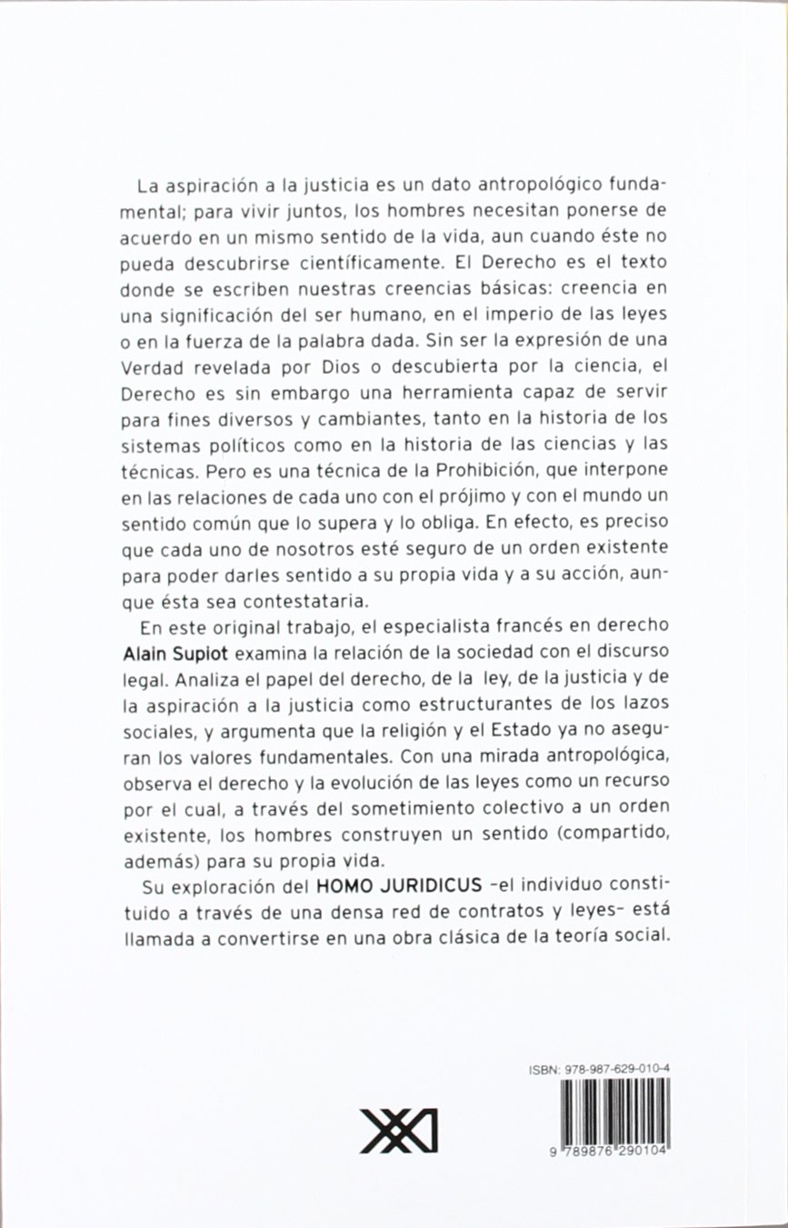 Homo Jurídicas. Ensayo Sobre La Función Antropológica Del Derecho (Sociología y política)