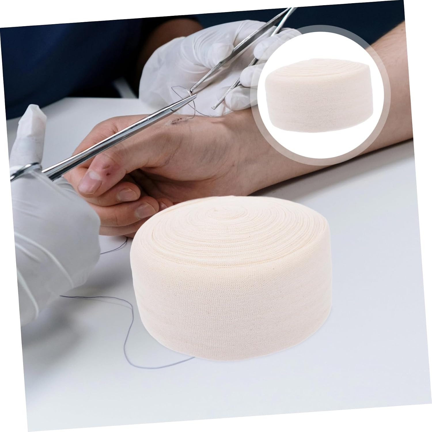 Multi-Purpose Tubular Bandage Wide Long Elastic Bandage Wrap for Wrist Calf Knee Arm Leg Support