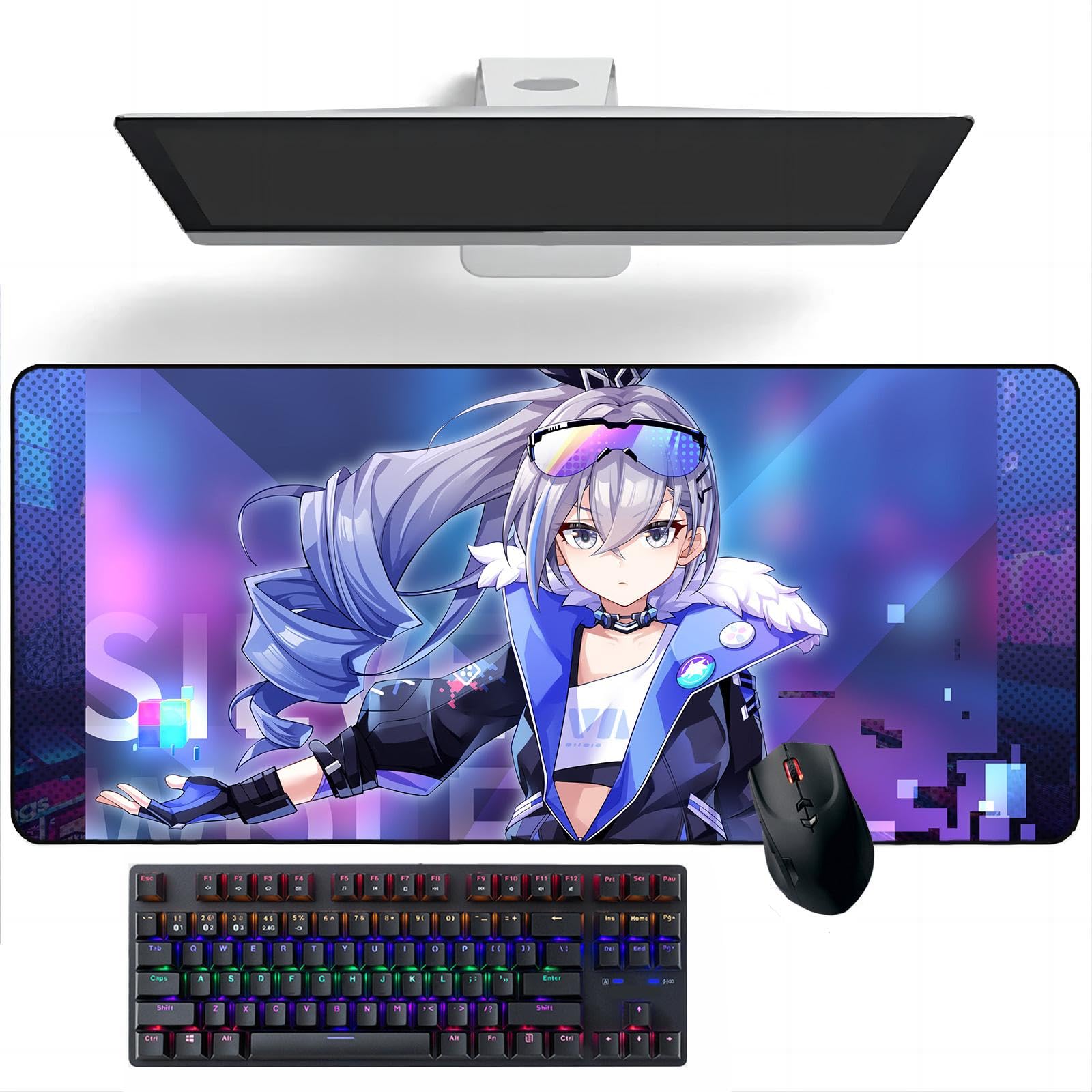 Amazon.co.jp: アニメマウスパッド 崩壊：スターレイル 銀狼 アニメ