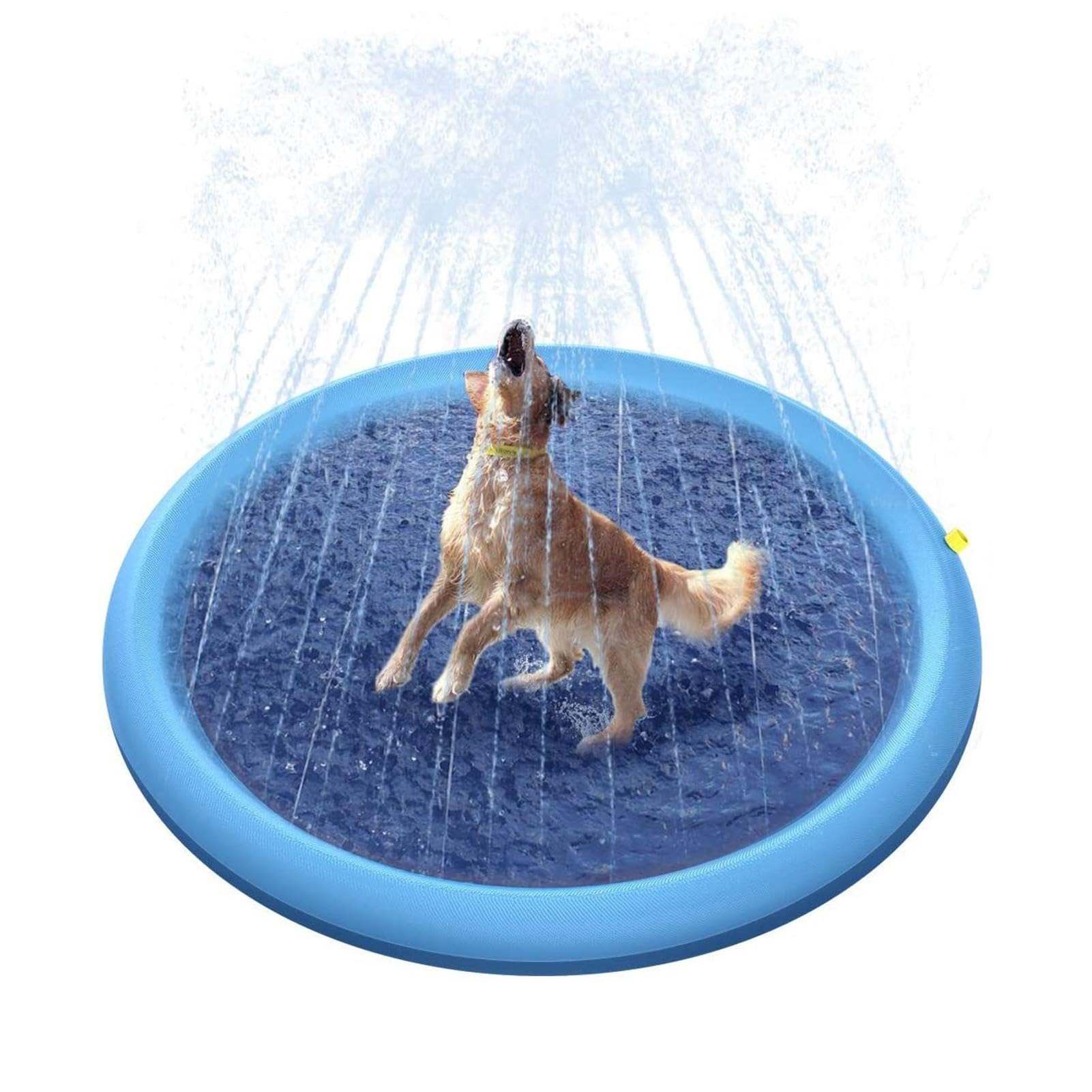 Rociador de Agua para Perros, Almohadilla del rociador Piscina | Engrosar almohadillas grandes, accesorios para mascotas, juego al aire libre para el patio trasero de la pla